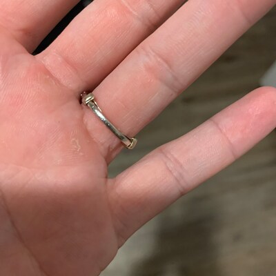White Gold Filled Womens Ring Guard Adjuster Creates A Custom Fit - Etsy