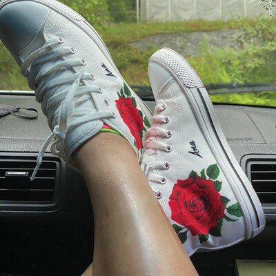 red rose sneakers