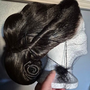 Padmé Amidala Wig #6 Space Queen Wig Lake Gown Wig Sci-Fi Cosplay Fantasy Queen Custom Pre-Styled Empress cosplay Starlight Regal Comicon