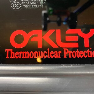 Oakley Thermonuclear Protection Decal 