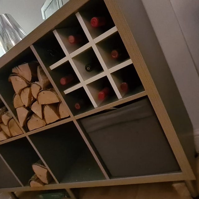 Ikea Kallax Expedit Shelf Insert for 9 Bottles up to 10 X 10 Cm Bottle Rack Wine Rack Wine Bottles Towel Rack Physiotherapy Etsy UK