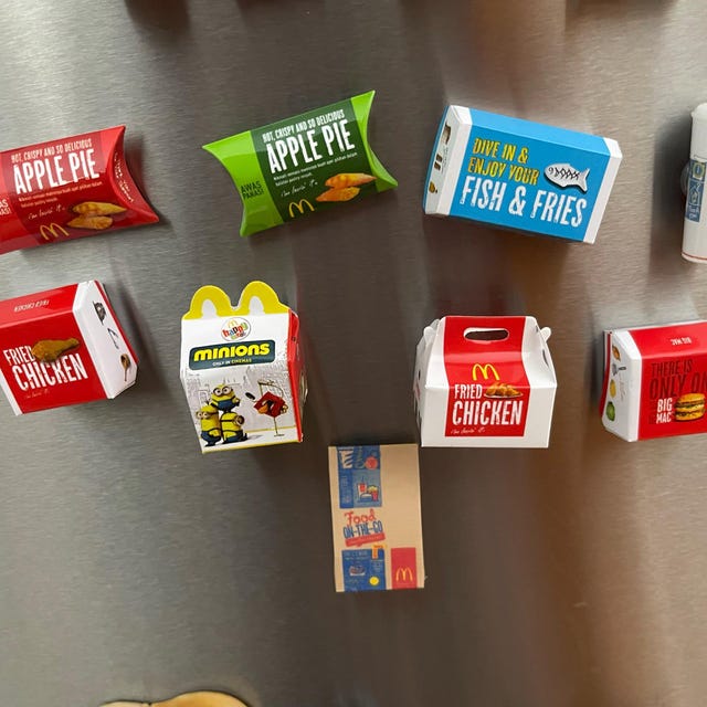 マクドナルドのミニチュア冷蔵庫マグネットお土産 - Etsy 日本