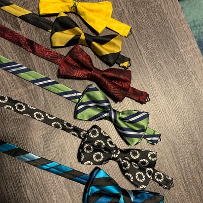 polka dot bow tie and suspenders