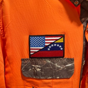 アメリカ / ベネズエラ コンボ 米国旗刺繍パッチ - Etsy 日本