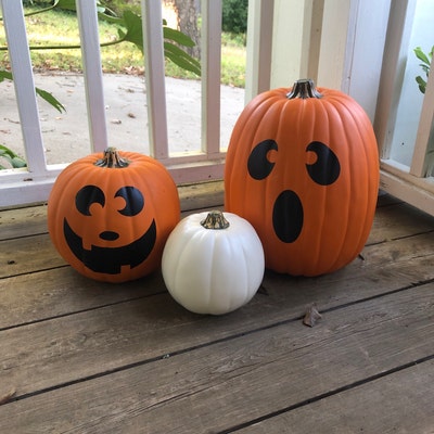 Vinyl Decal Jack-o-lantern Faces 1b - Etsy