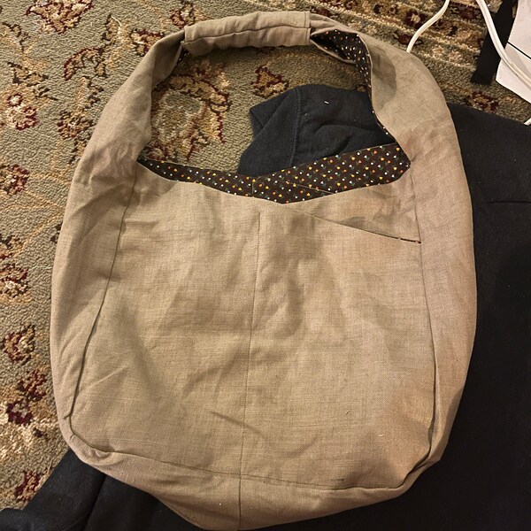 Hobo Bag Easy Pattern Shoulder Bag Sewing Pattern Double Sided Hobo Bag ...