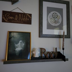 Wall Flower Ghost Poster Sheeted Ghost Art Print Cute Little - Etsy ...