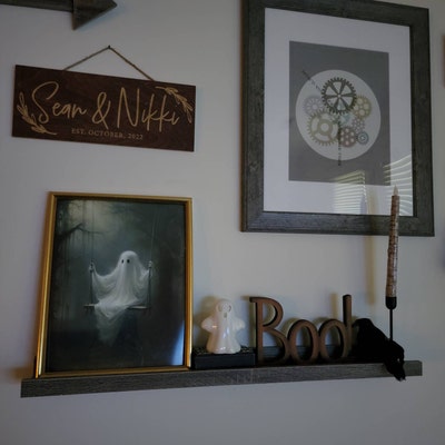 Wall Flower Ghost Poster Sheeted Ghost Art Print Cute Little - Etsy ...