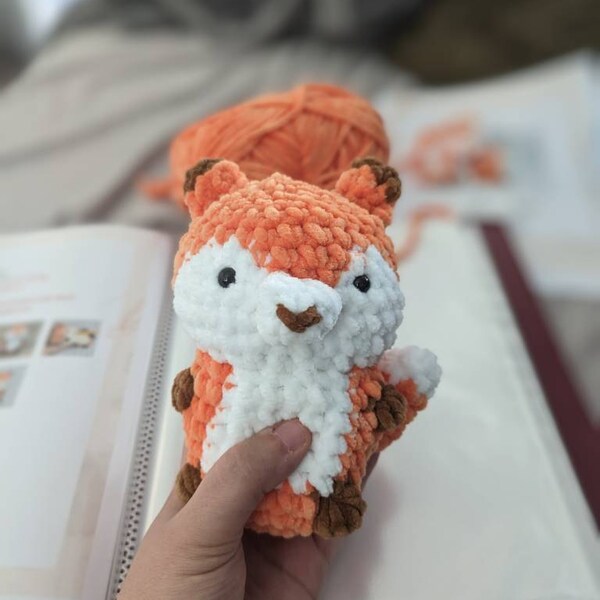 Fox No Sew Crochet Pattern, No Sew Amigurumi Crochet Patterns, Crochet ...