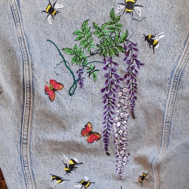 Wisteria Hanging Clusters Set 2 - Machine Embroidery