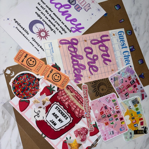 Junk is Art Sticker : Junk Journal Scrapbook Planner Stickers Super ...