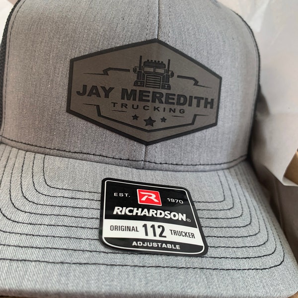 Custom trucking company hats personalized hats custom semi truck hat