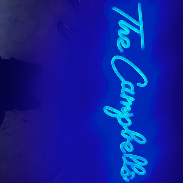 Custom Wedding Neon Sign Last Name | Personalized Couple Name LED Sign ...