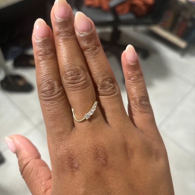 14k Solid Gold Curved Wedding Band Women Wave Wedding Ring