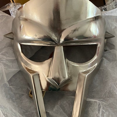 Special Order MF DOOM Mask Mad-villain Mild Steel Face Armour - Etsy UK