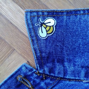Tiny Bee Iron-on Patch Bumblebee Badge Decorative Patch DIY - Etsy