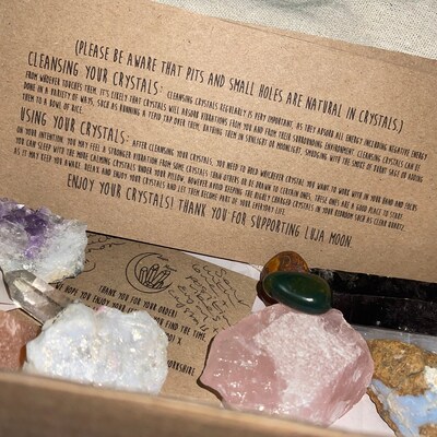 Intuitively Chosen Crystals Raw Crystals Beginners Crystal Set