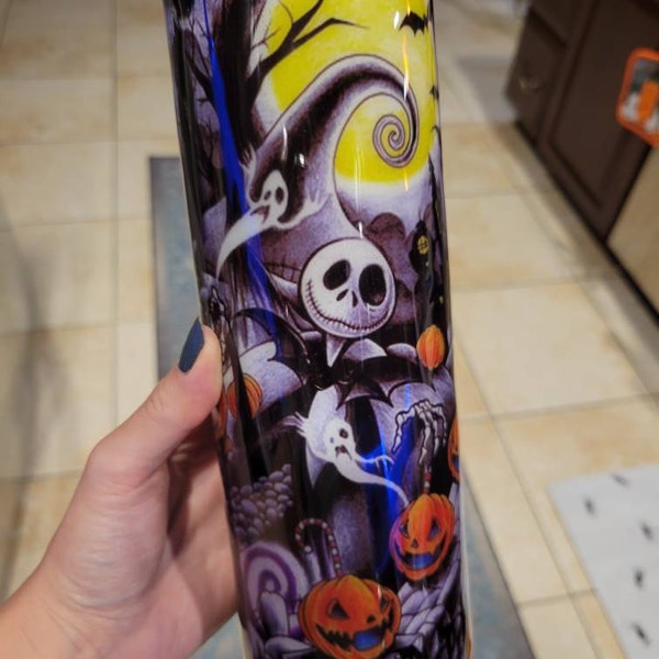 Nightmare Before Christmas Glow in the Dark Tumbler Cup - Halloween