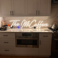 Custom Wedding Neon Sign Last Name | Personalized Couple Name LED Sign ...