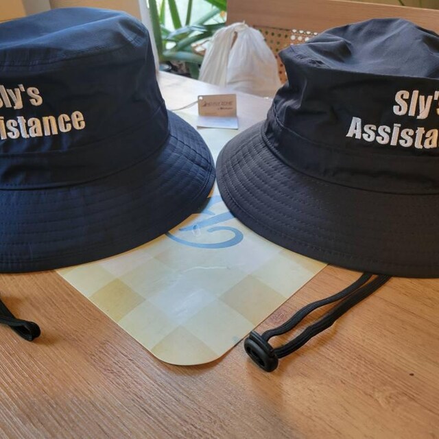 Custom Embroidered UV Bucket Hat, Custom Text Embroidery