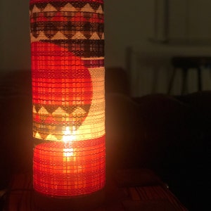 Retro Lampshade Original 70s Wallpaper Geometric Retro | Etsy
