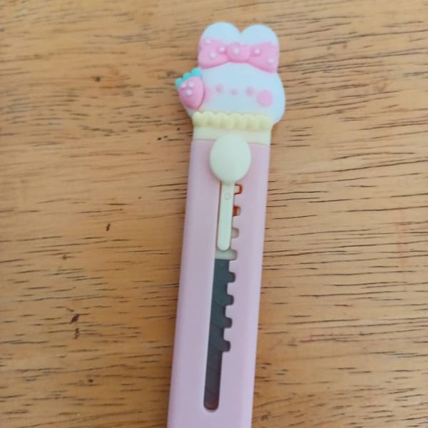 NEW IN Cute Animal Cartoon Kawaii, Box Cutter, Bear, Bunny, Box Cutter ...