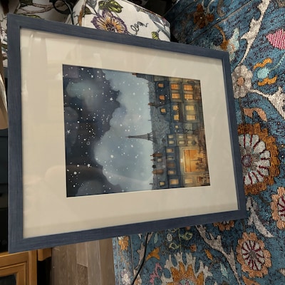 Paris Art Print Entryway Wall Decor Modern Watercolor Art Print Modern