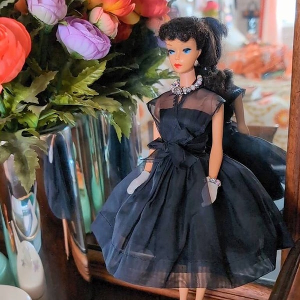 Barbie 1965 Bubblecut + Fashion Editor #1635 - Vintage Japon - Mattel