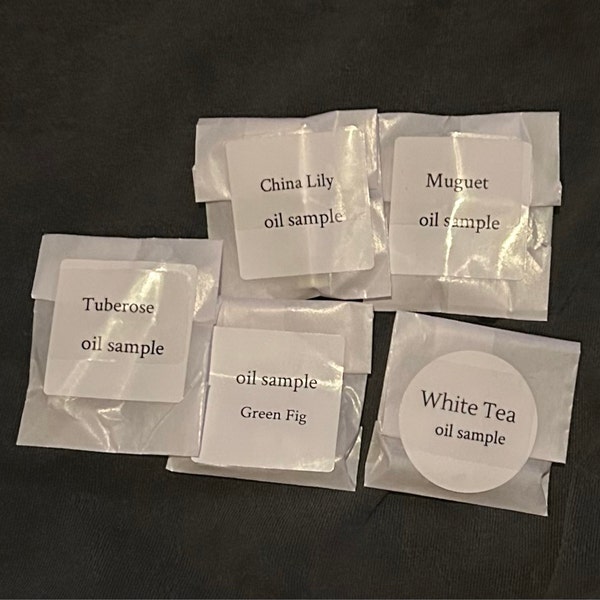 Try A Sample Perfume Oil Samples, Try an Oil Before You Invest in a Larger Size! - Etsy