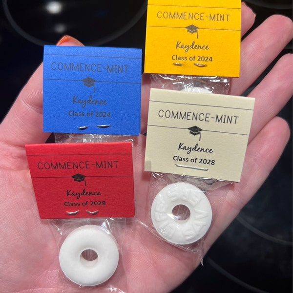 Graduation Commence-mints: 2025/2024 Graduation Candy, Graduation Party ...