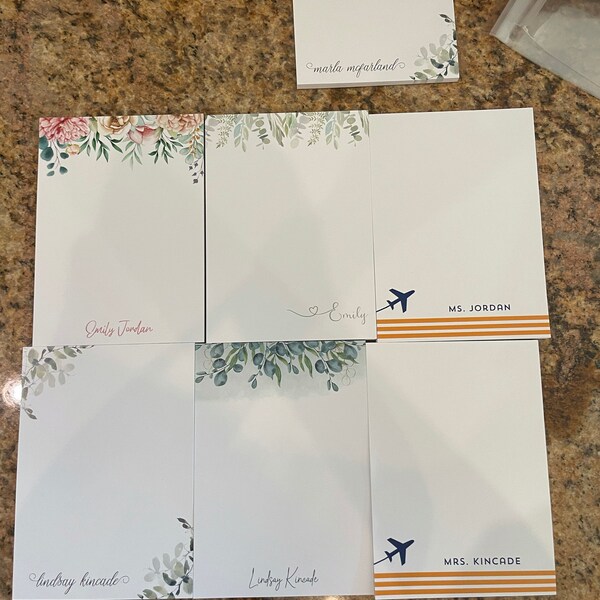 Personalized Notepad, Custom Notepad, Personalized Stationery, Writing ...