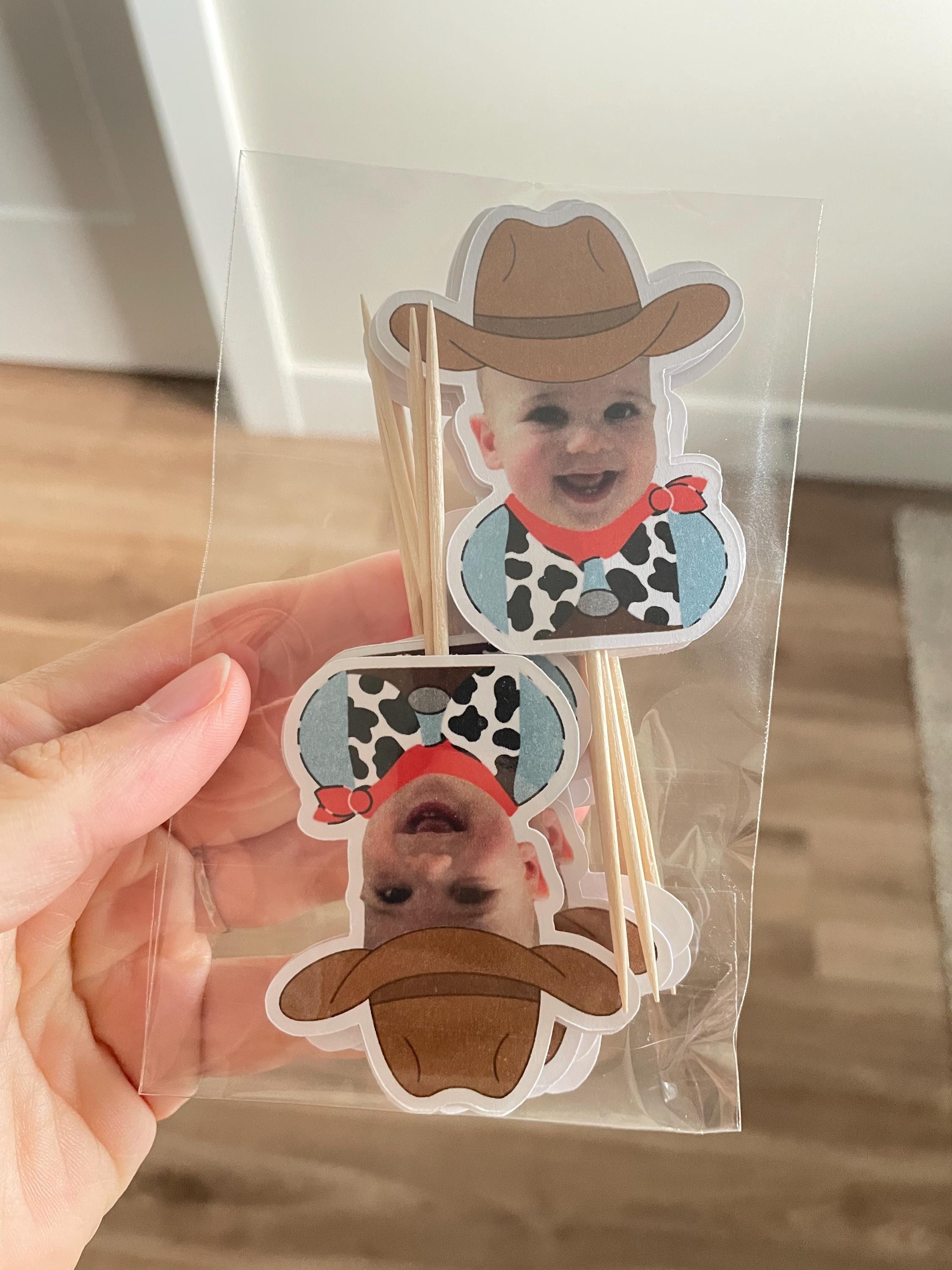 cowboy cupcake toppers | western birthday party decorations | my first rodeo birthday party supplies | cowboy 1st birthday | western party