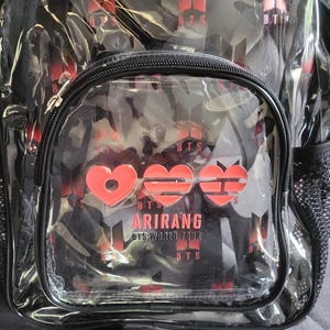 BTS Arirang Tour Clear Stadium Backpack - Etsy