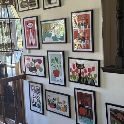 Mid Century Modern Kitchen Wall Art Print, Retro Coffee Pots ...