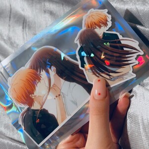 Fruits Basket Kyo and Tohru Sticker kiss and hug Season 3 Holo