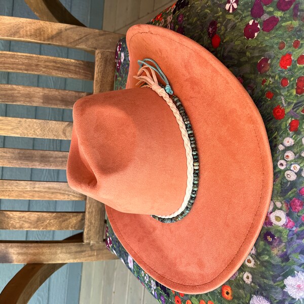 Western Hat Men 100% Real Leather Brown Cowboy Hat Women