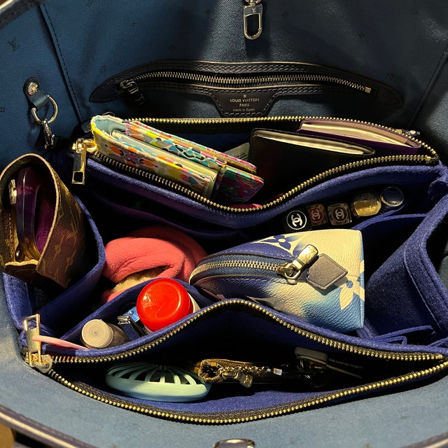 [Cabas Mezzo Organizer] Felt Purse Insert, Bag in Bag, Customized Tote  Organize, Cosmetic Makeup Diaper Handbag (Style JIA)