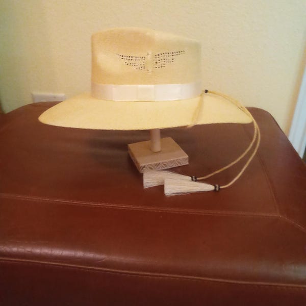 Horsehair Hat String, Cowboy Hat Stampede String, Chin Strap, WHITE ...