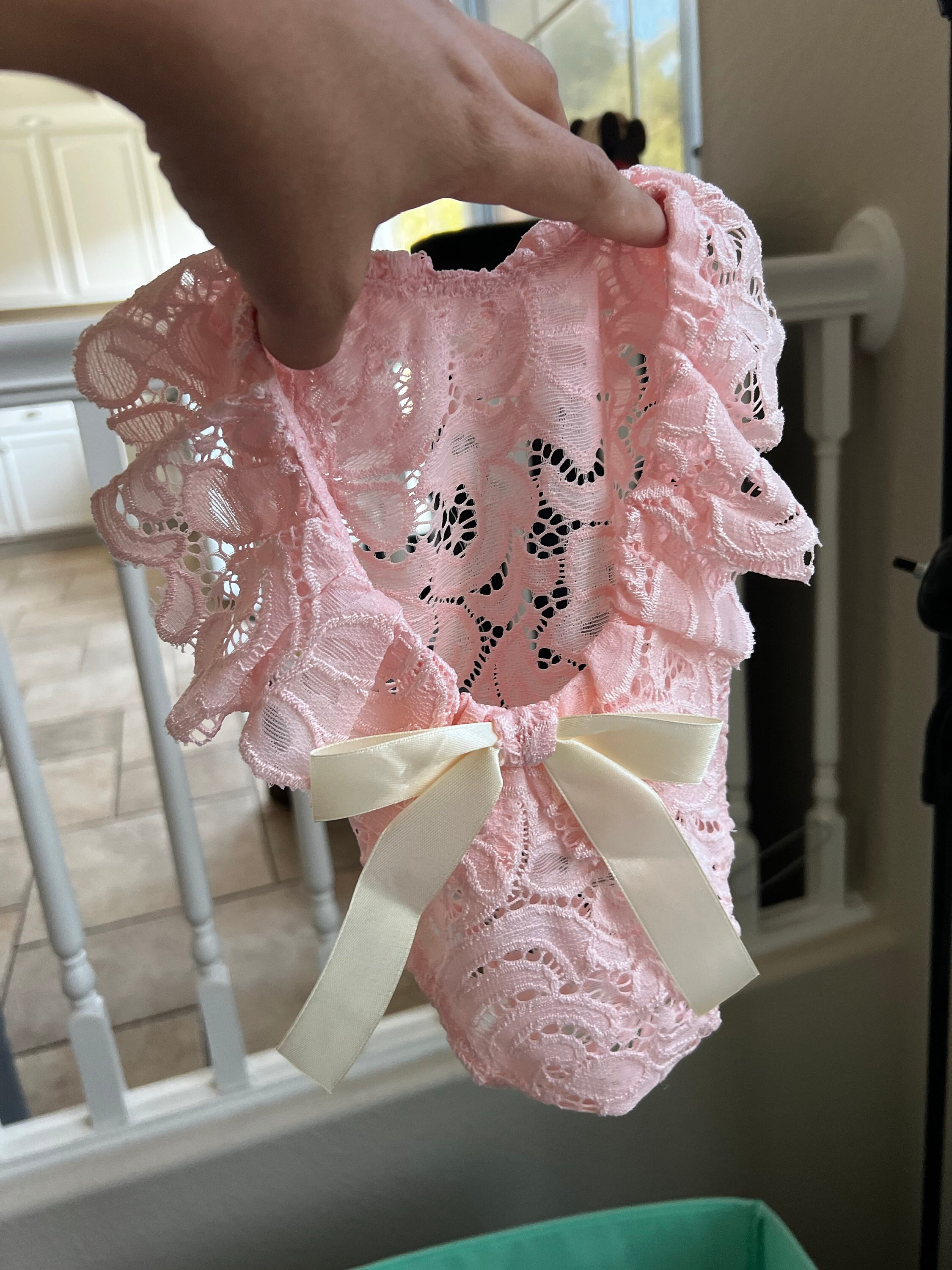 Newborn photo outfit girl lace romper set, newborn girl pink lilas red lace photo outfit baby girl open back romper newborn photography