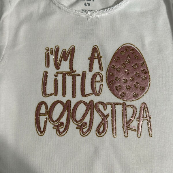 Easter SVG, Im a Little Eggstra Svg, Eggstra Svg, Funny Easter Svg ...