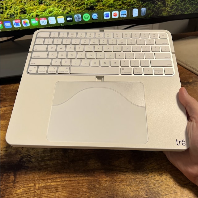 The Tré Apple Bluetooth Magic Trackpad and Keyboard Tray Dock Stand -   Finland