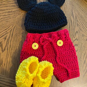 Crochet Mickey Mouse Costume Pattern / Crochet Baby Costume | Etsy México