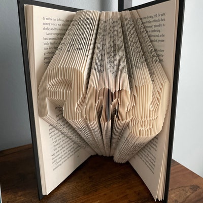 Custom Folded Names Book Lovers Gift, Unique Gifts, Folded Book Art ...