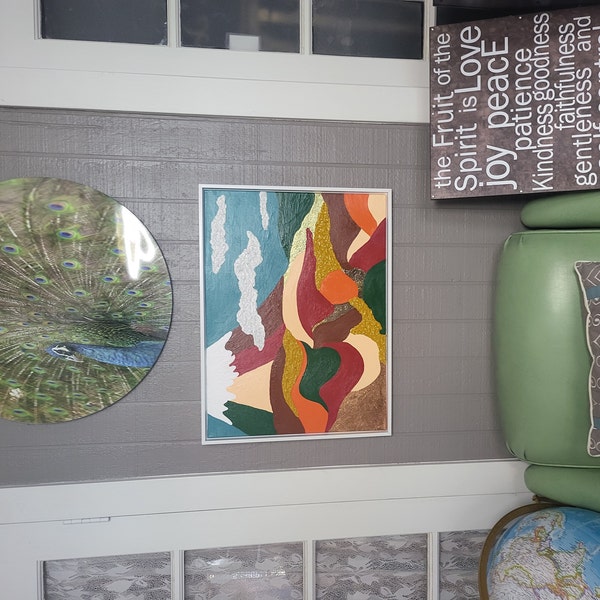 Unique Handpainted Acrylic Art photo