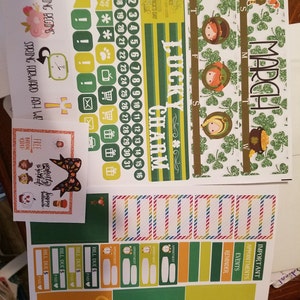 March Monthly Full Kit Planner Stickers - for Use With Erin Condren ...