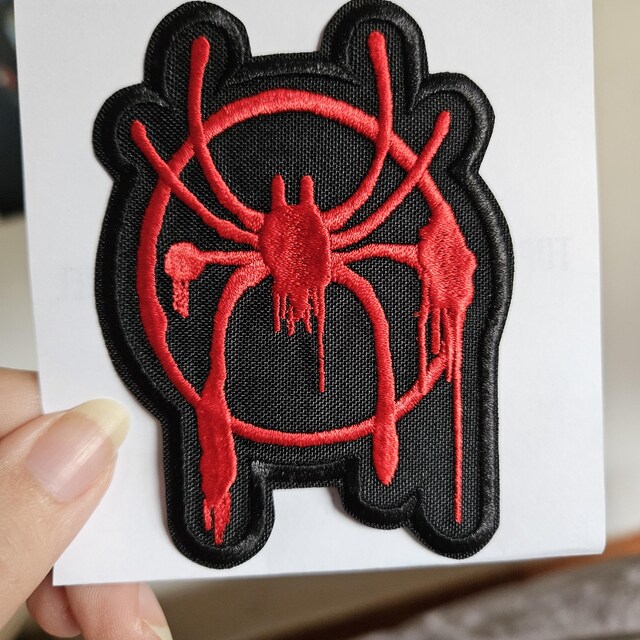 Miles Morales Chest Spider-man Embroidered Patch, Graffiti Emblem
