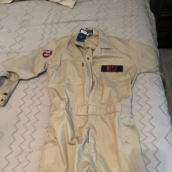 Set of Custom Ghostbusters Name Tag &amp; No Ghost Logo Iron-on Patch ...
