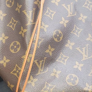 LOUIS VUITTON DAMIER EBENE DRAWSTRING NÉONOÉ MM SAFRAN (2019