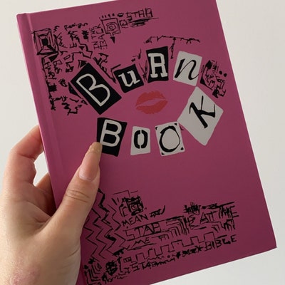 Mean Girls Burn Book, Hardcover Journal, 75 Lined Pages, 8.07x5.71 Inch ...