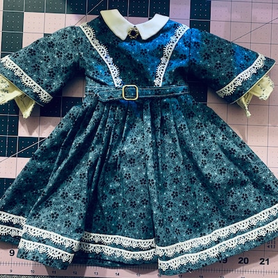 1860 Civil War Dress 18 Inch Doll Clothes Pattern Fits Dolls Such as ...